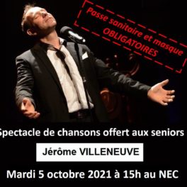 Affiche concert Jérôme Villeneuve