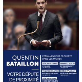 Affiche de permanence du député Quentin Bataillon