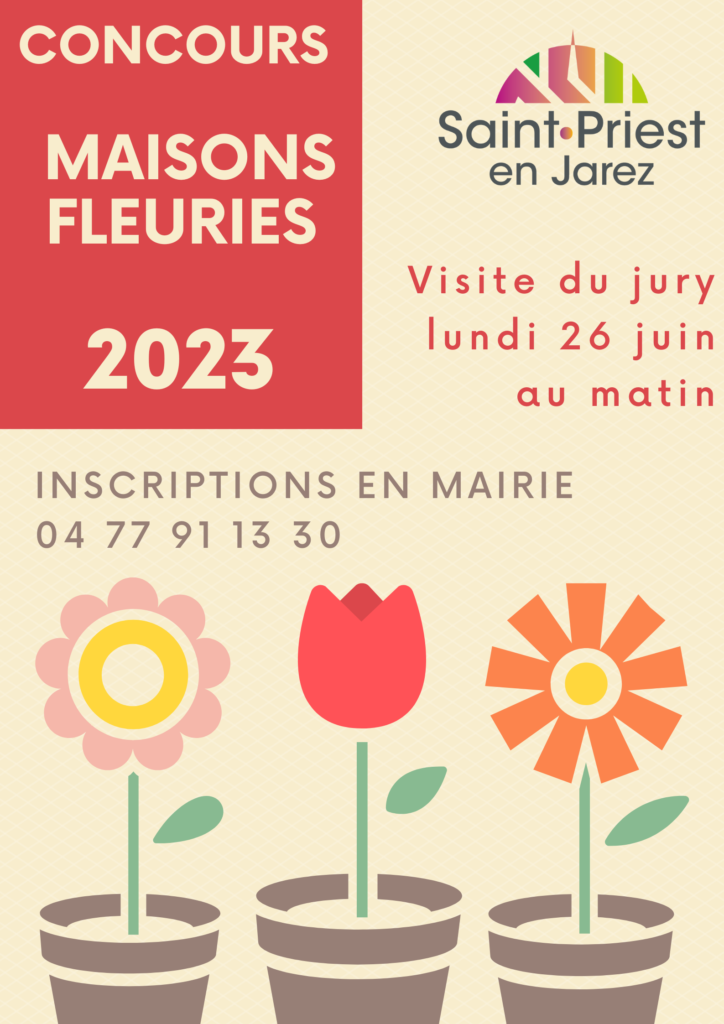Affiche concours des maisons fleuries