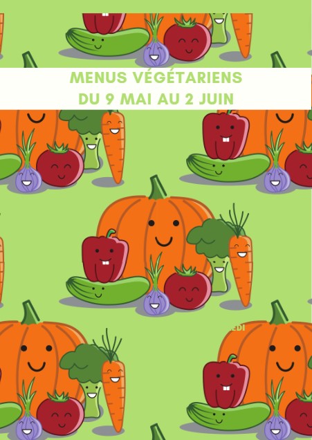 Affiche menus végétariens