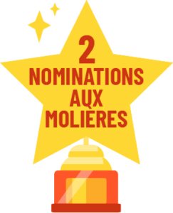 pictogramme 2 nominations aux Molières