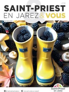 Bottes de pluie remplies de mûres