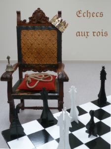 affiche représentant un échiquier